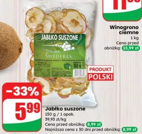 jabłka suszone