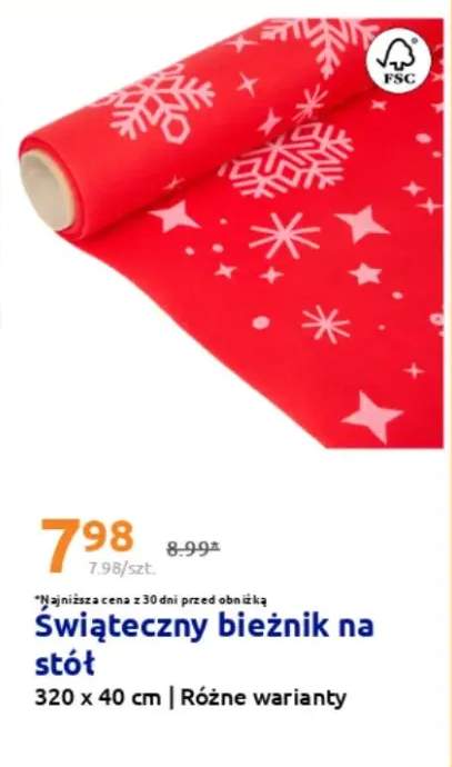 bieżnik świąteczny