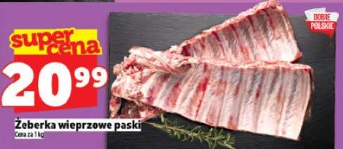 Żeberka wieprzowe paski