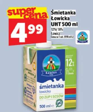 Śmietanka Łowicka UHT 500 ml 12% / 18%