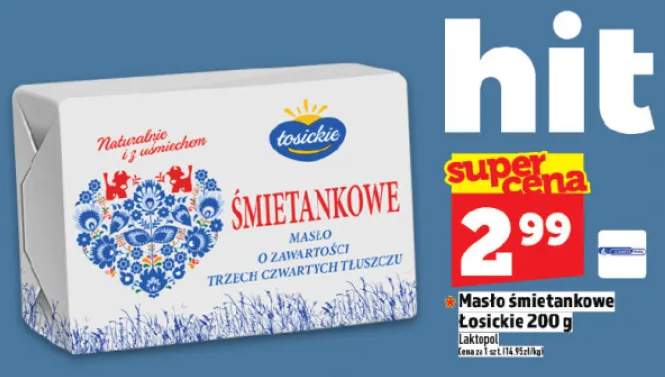 Masło śmietankowe Łosickie 200 g