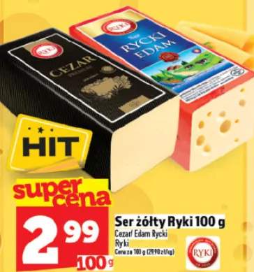 Ser żółty Ryki 100 g