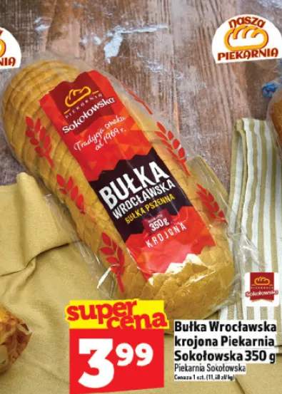 Bułka Wrocławska krojoną Piekarnia Sokołowska 350 g