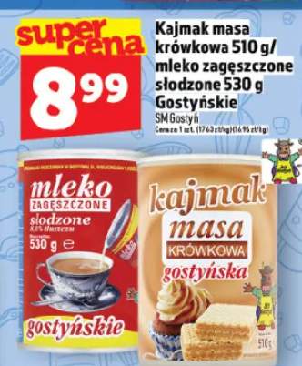 Kajmak masa krówkowa 510 g / mleko zagęszczone słodzone 530 g Gostyńskie
