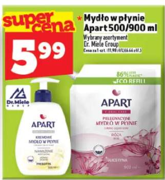 Mydło w płynie Apart 500/900 ml