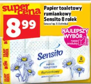 Papier toaletowy rumiankowy Sensito 8 rolek