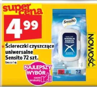 Ściereczki czyszczące uniwersalne Sensito 72 szt.