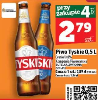 Piwo Tyskie 0.5l Gronau 0.0%