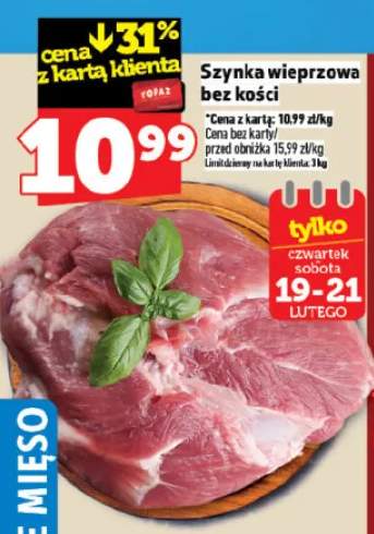 Szynka wieprzowa bez kości