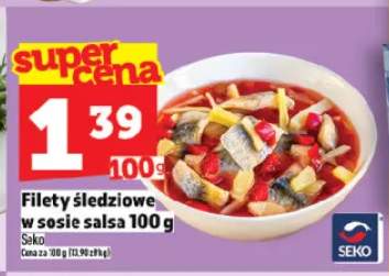 Filety śledziowe w sosie salsa 100g