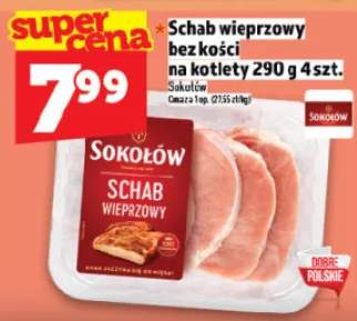 Schab wieprzowy bez kości na kotlety 290 g 4 szt.