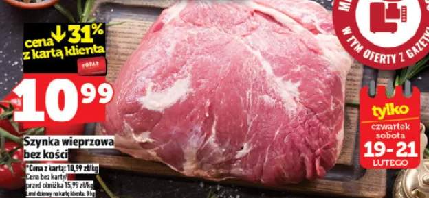 Szynka wieprzowa bez kości