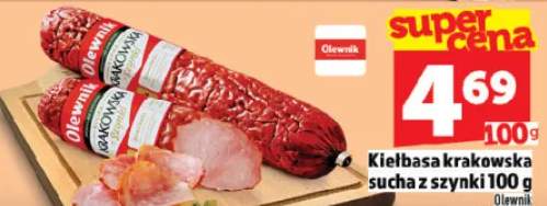 Kiełbasa krakowska sucha z szynki 100 g
