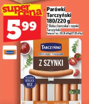 Parówki Tarczyński z filet z kurczaka z szynki Tarczyński