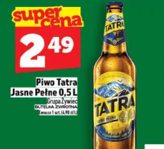 Piwo Tatra Jasne Pełne