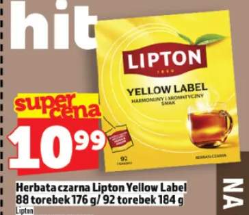 Herbata czarna Lipton Yellow Label 88 torebek