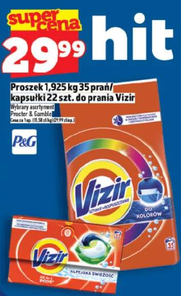 Proszek 1,925 kg 35 prań/kapsułki 22 szt. do prania