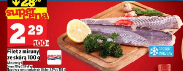 Filet z miruny ze skórą 100g