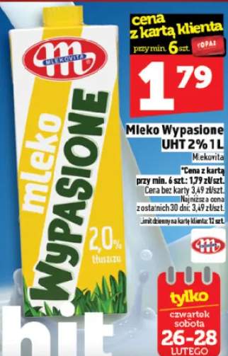 Mleko Wypasione UHT 2% 1l