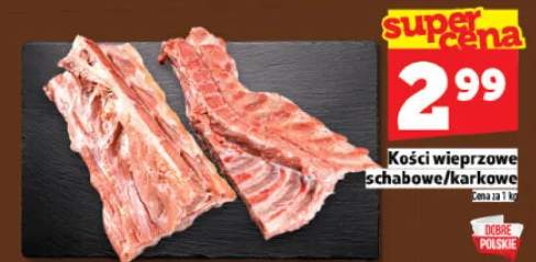 Kości wieprzowe schabowe/karkowe