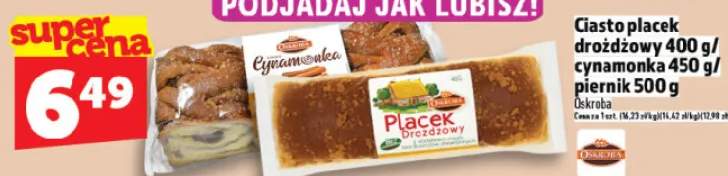 Ciasto placek drożdżowy/cynamonka/piernik