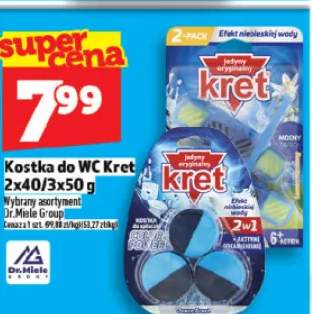 Kostka do WC Kret 2x40/3x50 g