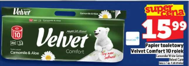 Papier toaletowy Velvet Comfort 10 rolek