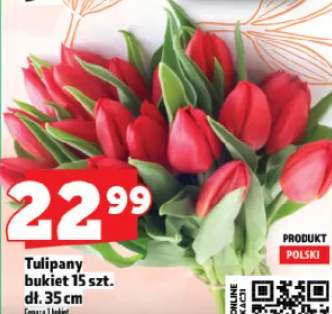 Tulipany bukiet 15 szt. dł. 35 cm