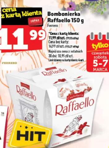 Bombonierka Raffaello