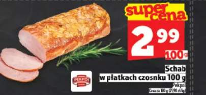 Schab w płatkach czosnku