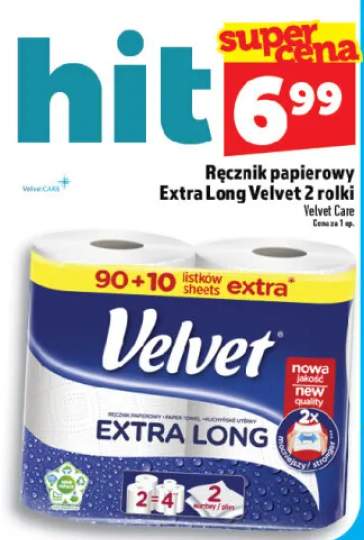 Ręcznik papierowy Extra Long Velvet