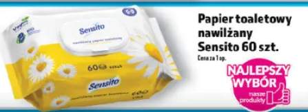 Papier toaletowy nawilżany Sensito