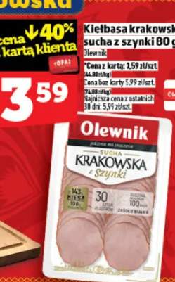 Kiełbasa krakowska sucha ze szynki