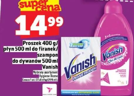 Proszek 400g/płyn 500ml do firanek/szampon do dywanów 500ml