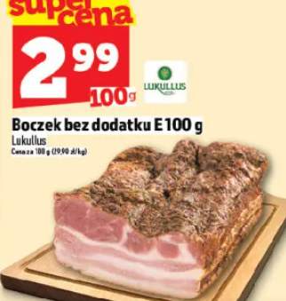 Boczek bez dodatku E