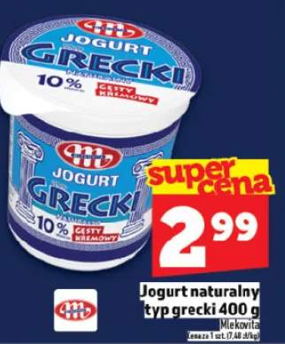 Jogurt naturalny typ grecki