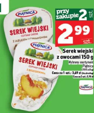 Serek wiejski z owocami