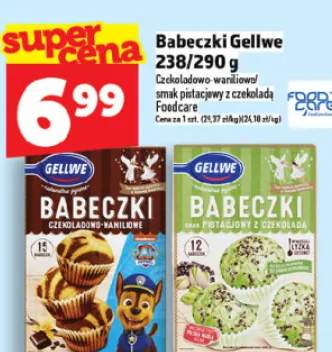 Babeczki czekoladowo-waniliowe / smak pistacjowy z czekoladą