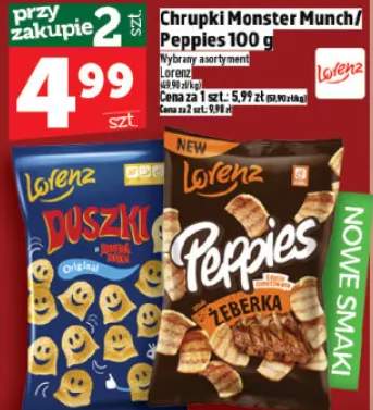 Chrupki monster munch / peppies 100g