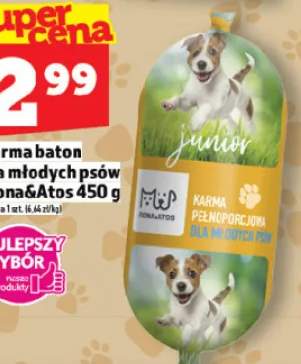 Karma baton dla młodych psów Fiona&Atos