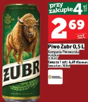 Piwo Żubr 0,5l