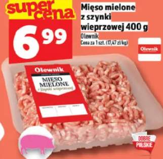 Mięso mielone z szynki wieprzowej 400g