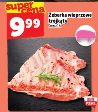 Żeberka wieprzowe trójkąty