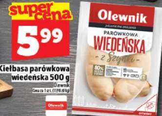 Kiełbasa parówkowa wiedeńska