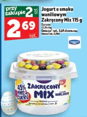Jogurt o smaku waniliowym zakręcony Mix 115 g