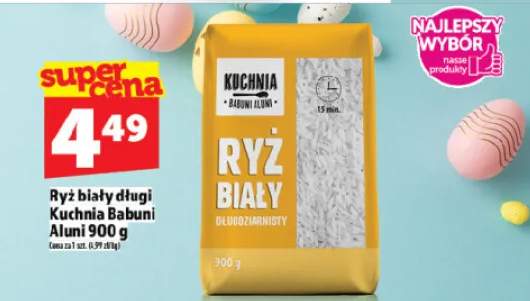 Ryż biały długi Kuchnia Babuni Aluni