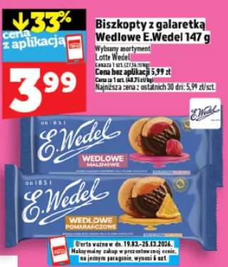 Biszkopty z galaretką Wedlowe