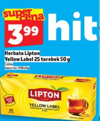 Herbata Lipton Yellow Label 25 torebek