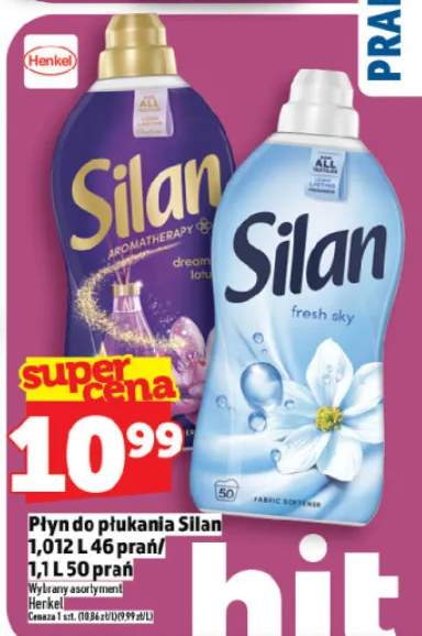 Płyn do płukania Silan 1,012 L 46 prań / 1,1 L 50 prań