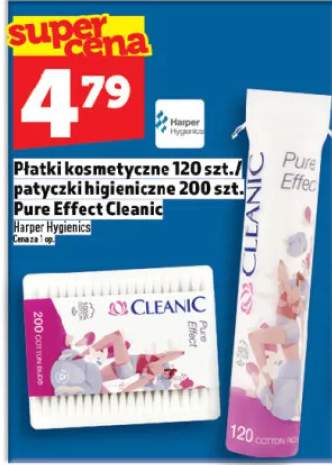 Płatki kosmetyczne 120 szt. / patyczki higieniczne 200 szt. Pure Effect Cleanic